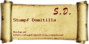 Stumpf Domitilla névjegykártya